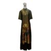 modern ao dai casual with dark olive green color
