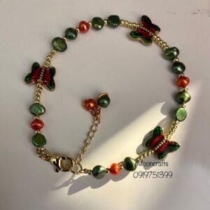 butterfly pearl bracelet