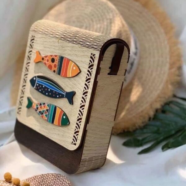 handmade wooden bag for women
