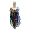 silk camisole top for women with blue-green color