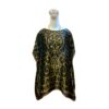 silk tunic top with black color