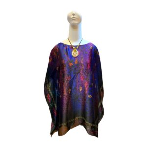 silk tunic top for women with purple color