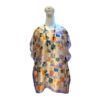 silk tunic top with vintage pastel color
