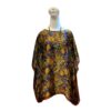 silk tunic top for ladies with indigo color