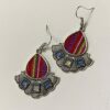 stone earrings for women colorful woven teardrop