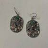 stone earrings for women gemstone oval filigree