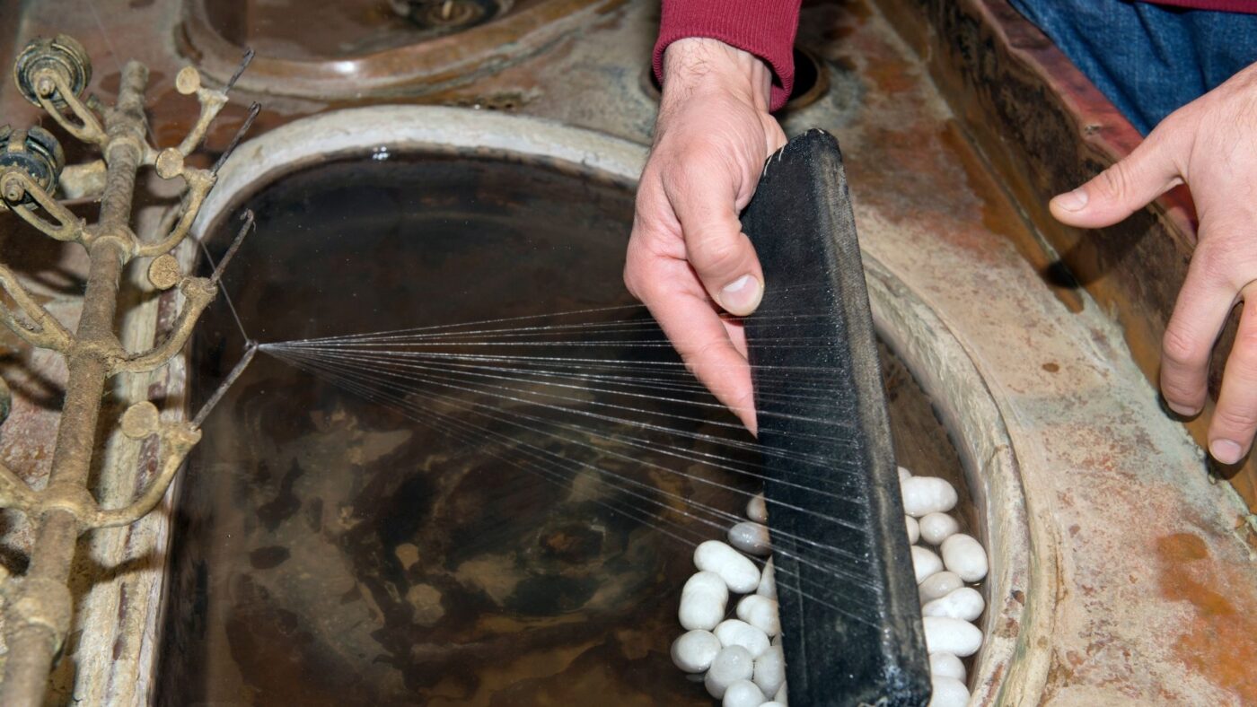 spinning silk