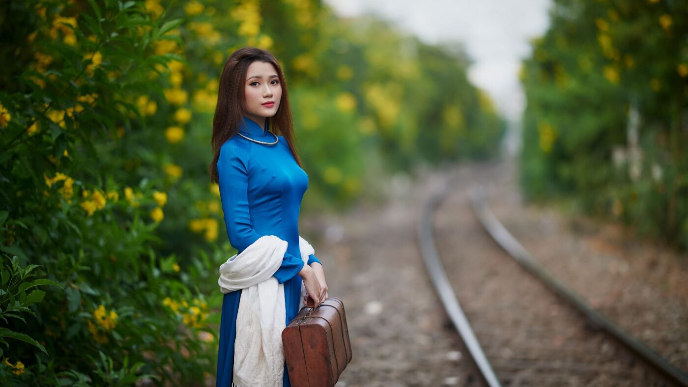 the beauty of ao dai and satin silk